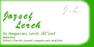 jozsef lerch business card